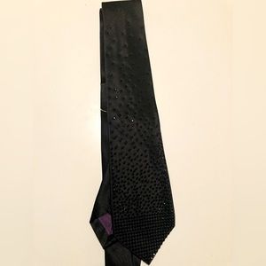 Judith Leiber Silk Tie with Swarovski Crystals